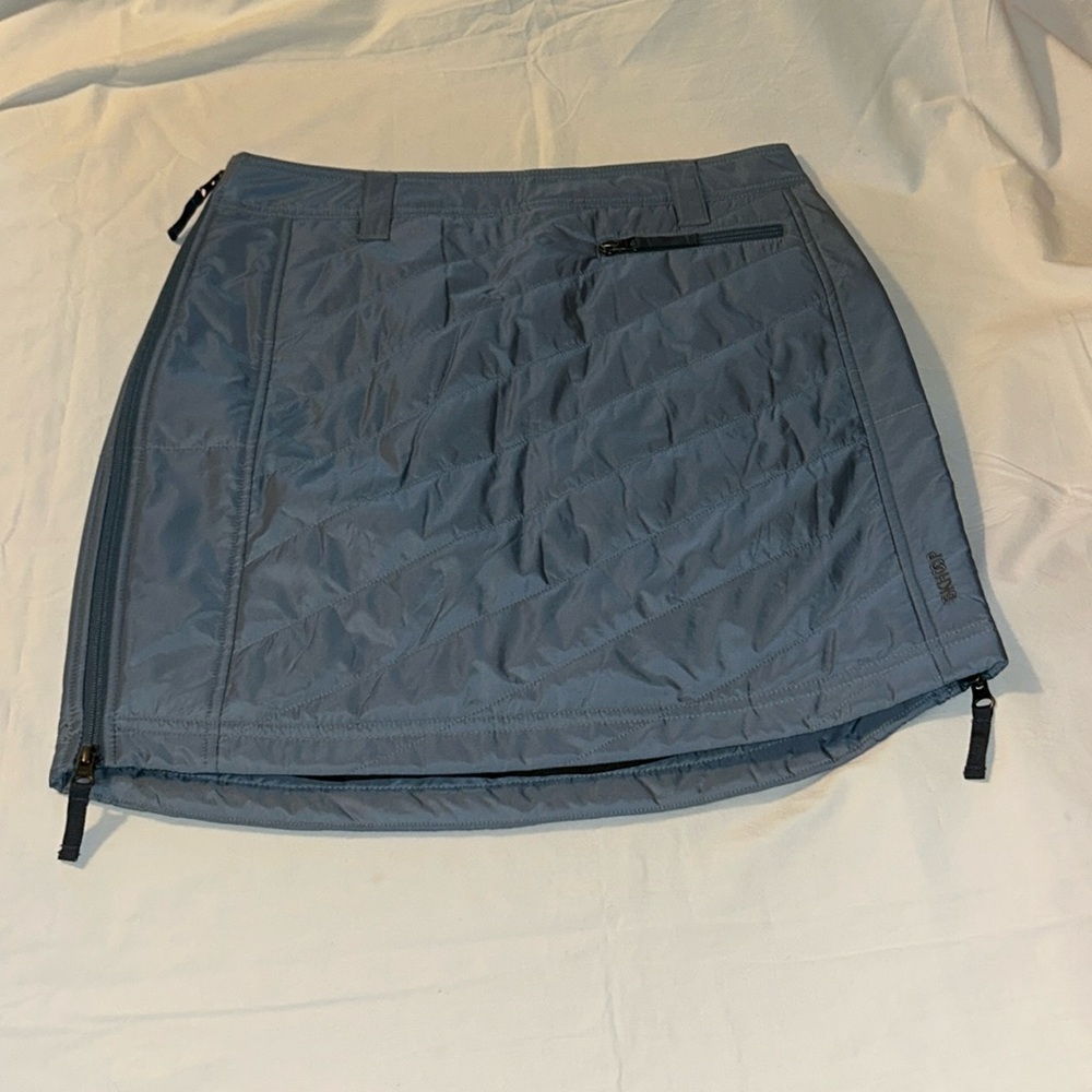 Skhoop Sandy Short Skirt Slate Size SM 100% Poly EUC